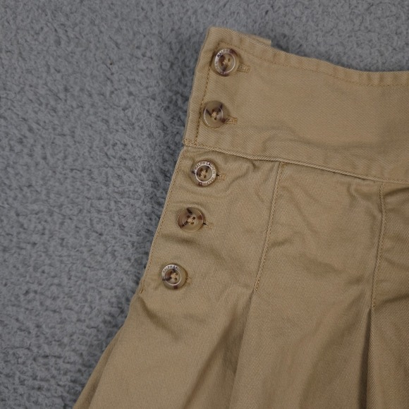Polo Ralph Lauren Skirt Girls 10 Khaki Pleated Side Button Preppy School Uniform - Picture 7 of 8